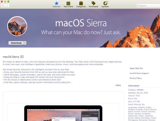 Mac os version 10.12.0 download